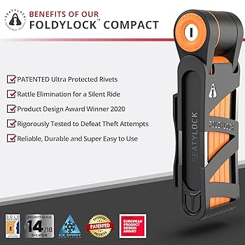 Amazon.com: Seatylock FoldyLock Compact Folding Bike Lock